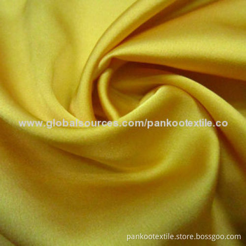 50D Poly Stretch Satin Chiffon Fabric, 89gsm Weight, for Women's Shirts and Dress